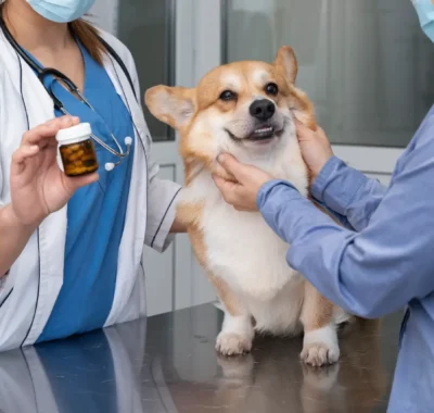 veterinarian-taking-care-pet-dog